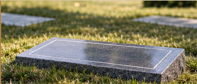 Flat grave marker
